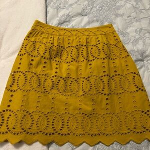 INC International Concepts Mustard A-Line Skirt